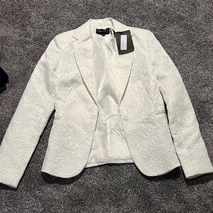 Elegant White Women's Blazer